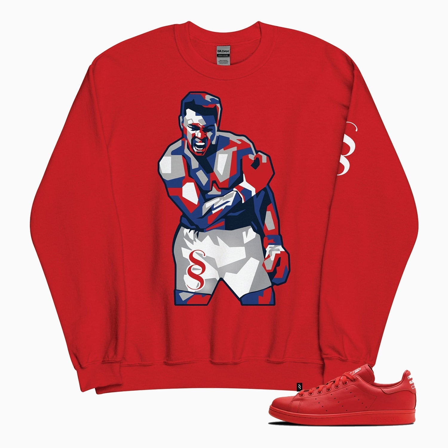 muhammad-ali-design-printed-crew-neck-red-sweatshirt-for-men-sc112-657