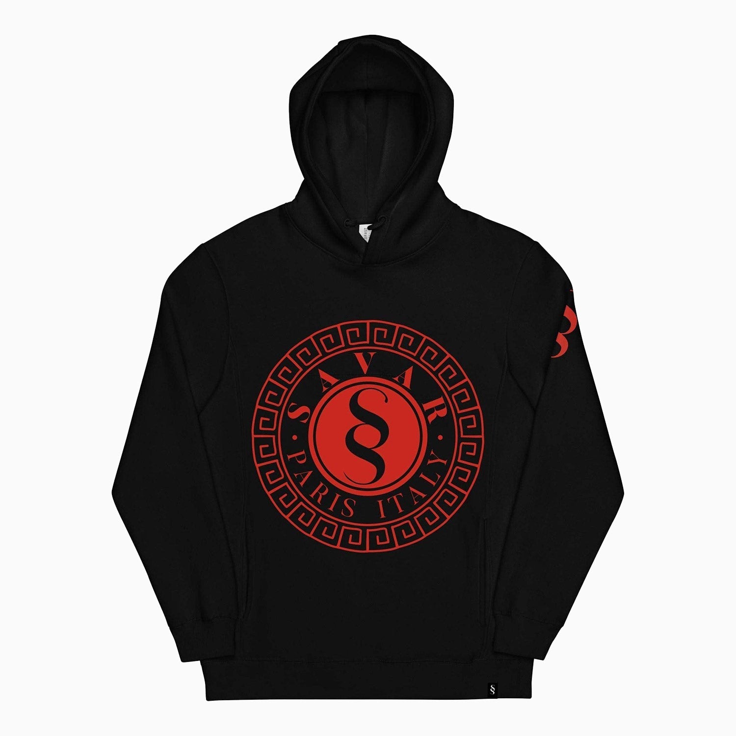 emblem-design-printed-pull-over-black-hoodie-for-men-sh103-010