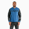 Men's Reflective Wool Varsity Jacket