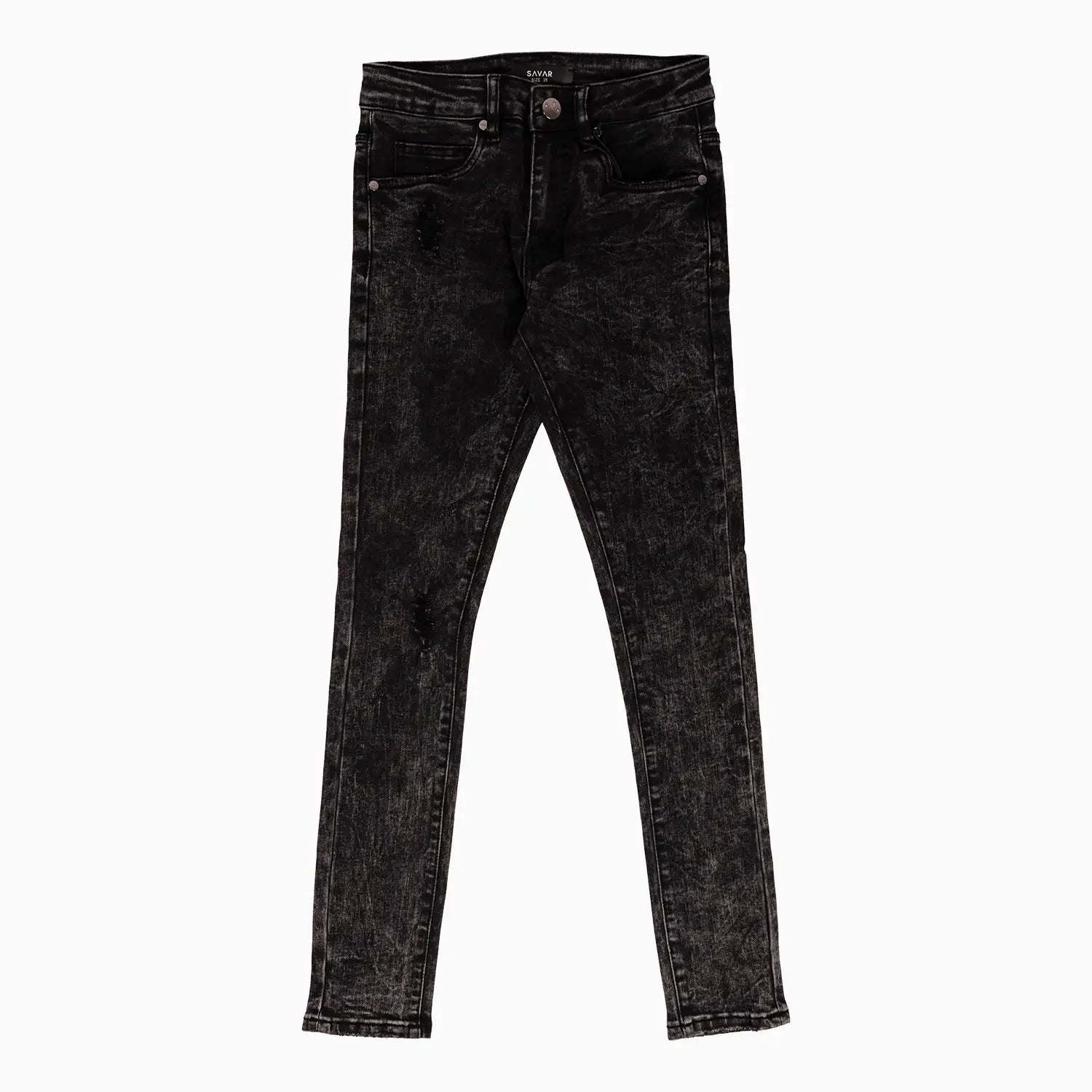 Men's Savar Rips Washed Jeans Pant Savar - Tops and Bottoms USA