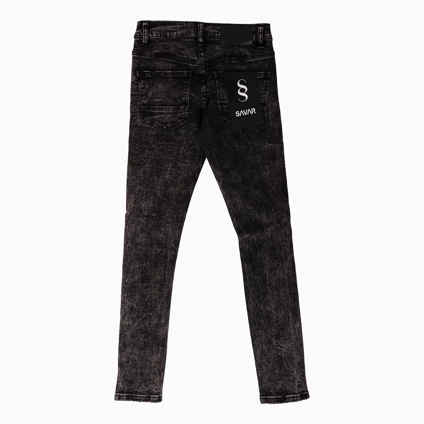Men's Savar Rips Washed Jeans Pant Savar - Tops and Bottoms USA