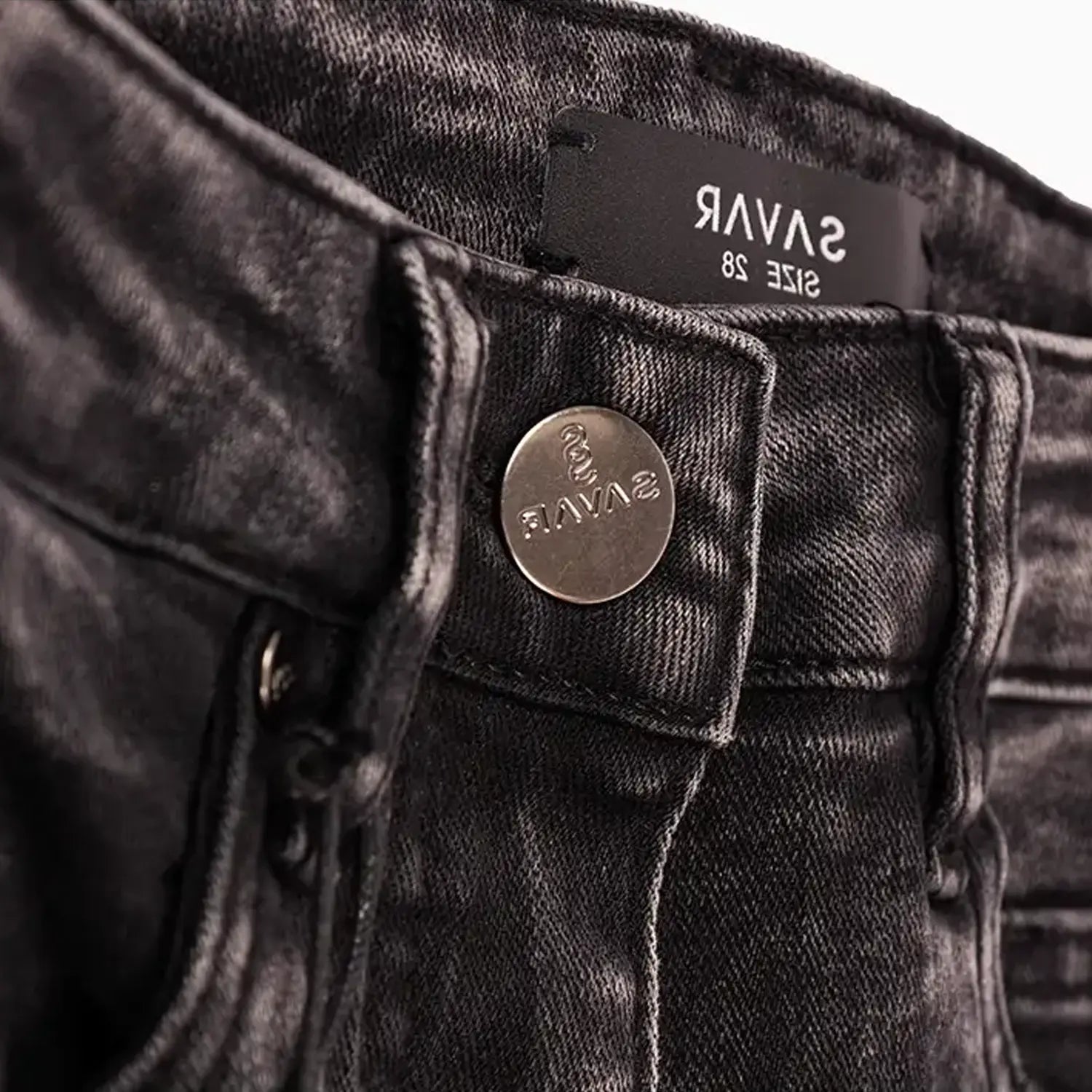 Men's Savar Rips Washed Jeans Pant Savar - Tops and Bottoms USA