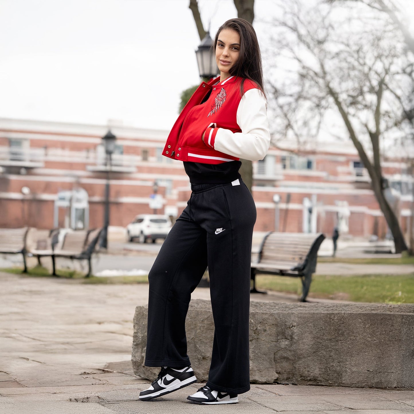 Women's Wings Wool Varsity Jacket