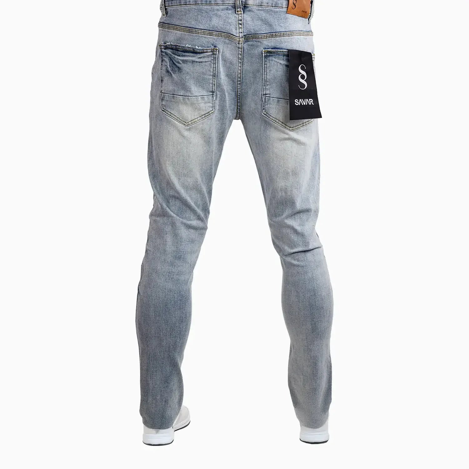 Men's Slim Fit Rips Denim Jeans Pant