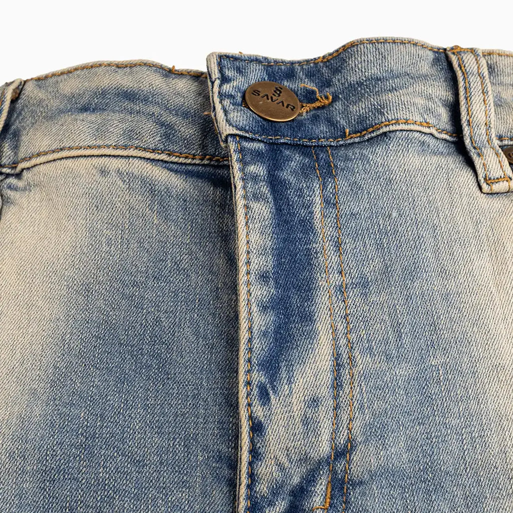 Men's Slim Fit Rips Vintage Jeans Pant