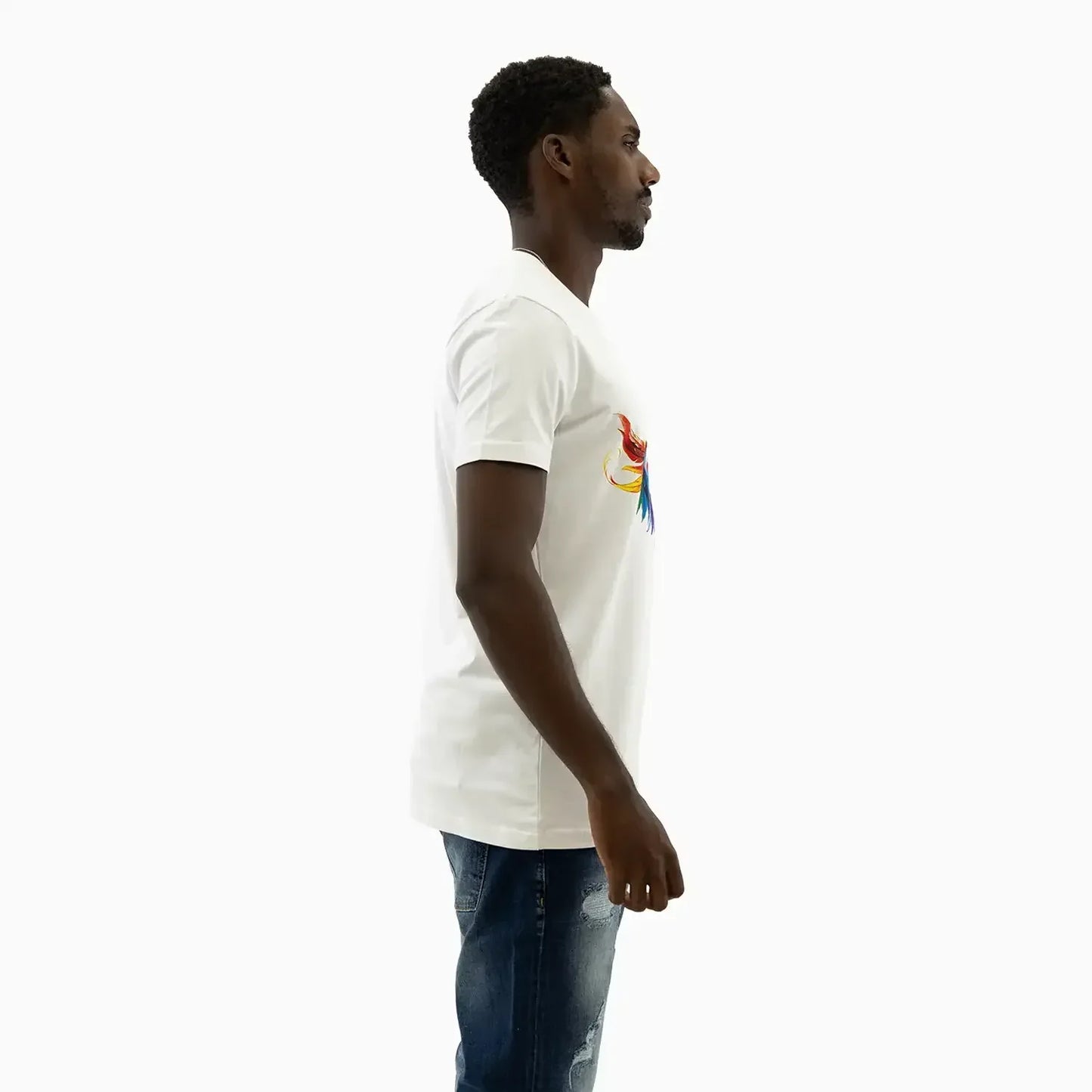 Men's Wings Graphic White T Shirt