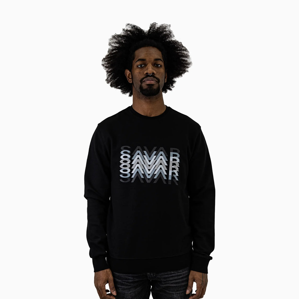 Men's Savar Logo Crew Neck Sweatshirt