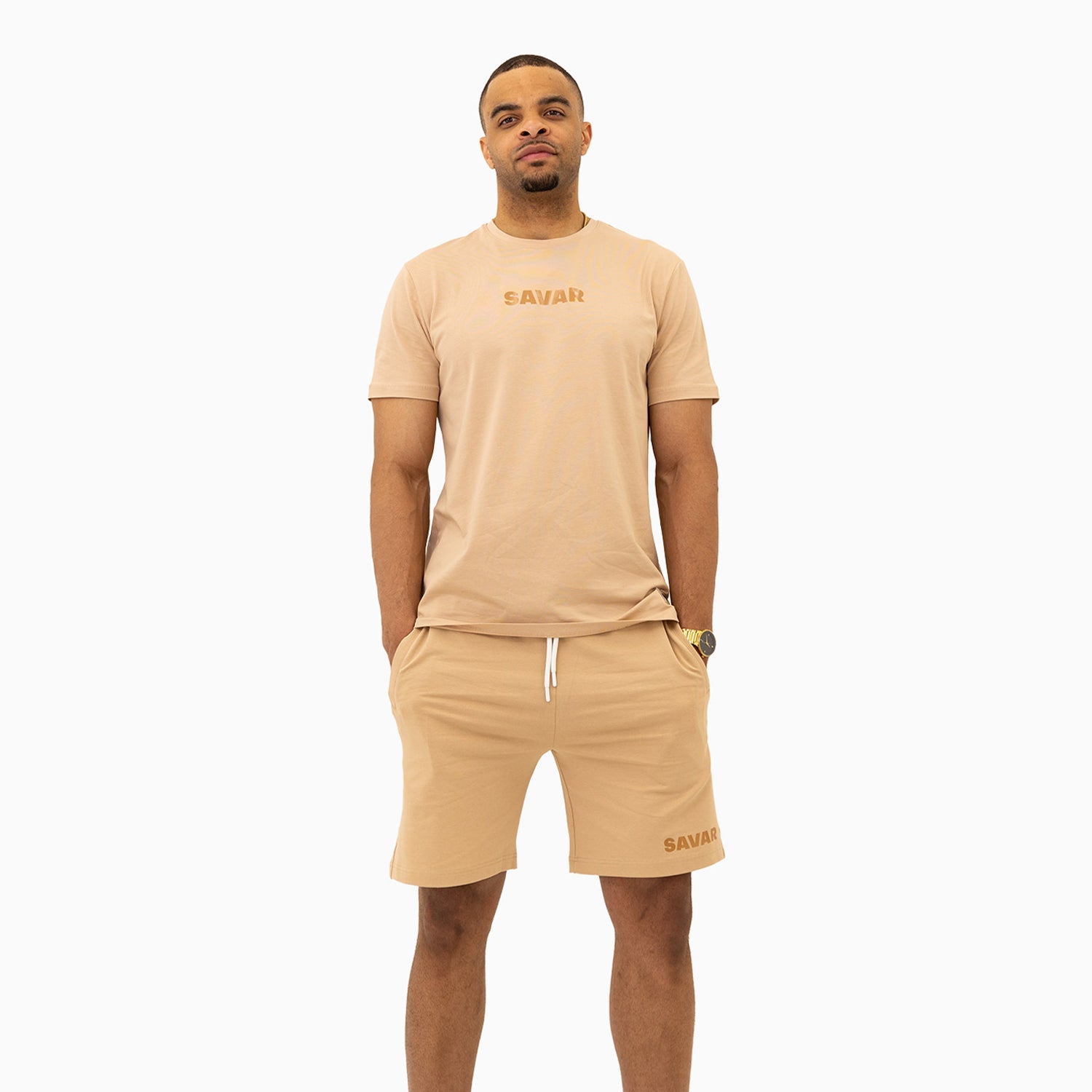 Men's Savar T-Shirt And Shorts Outfit