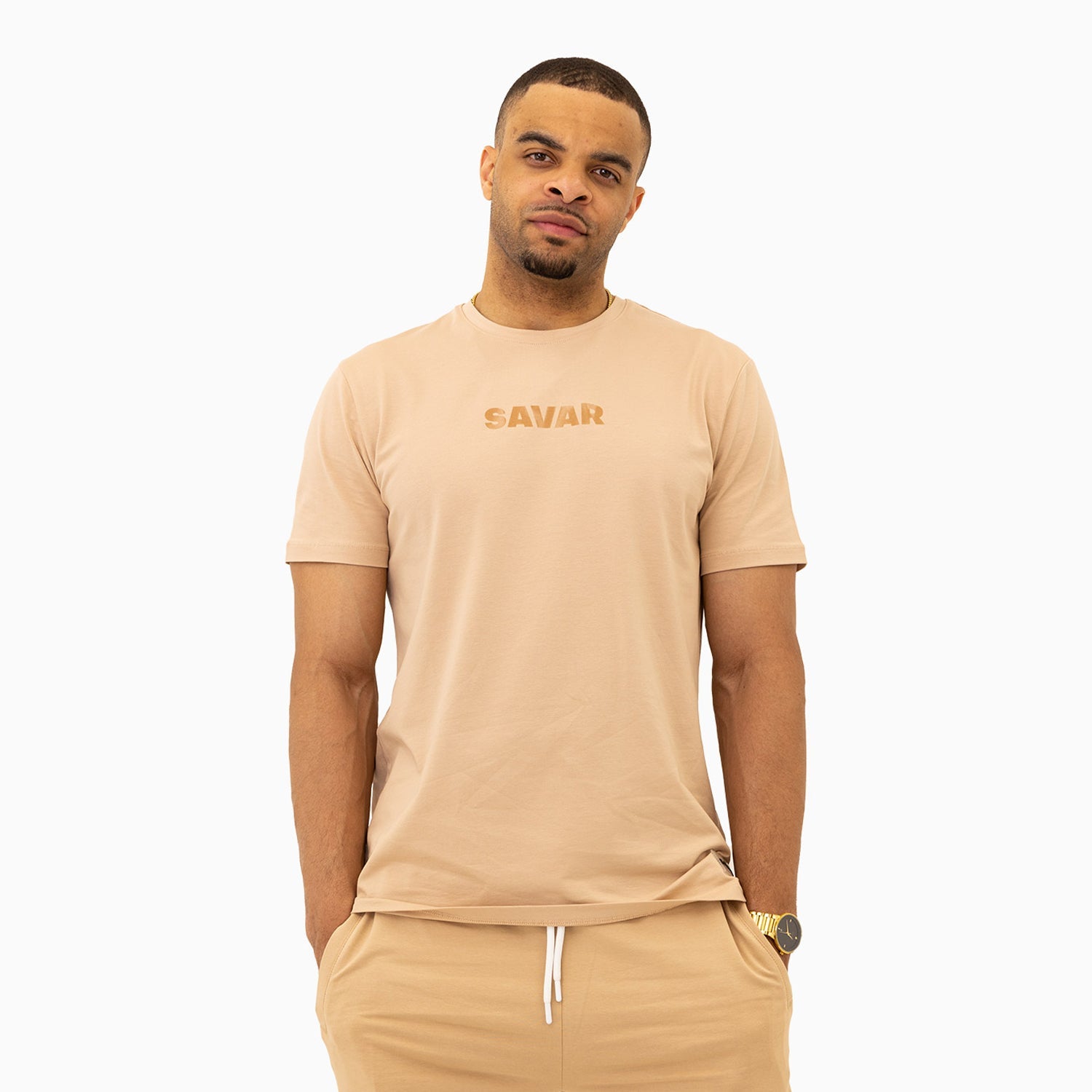 Men's Savar T-Shirt And Shorts Outfit