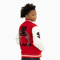 Kid's Wings Wool Varsity Jacket