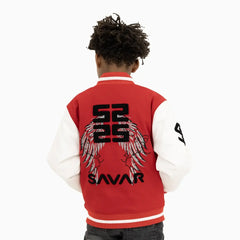 Kid's Wings Wool Varsity Jacket