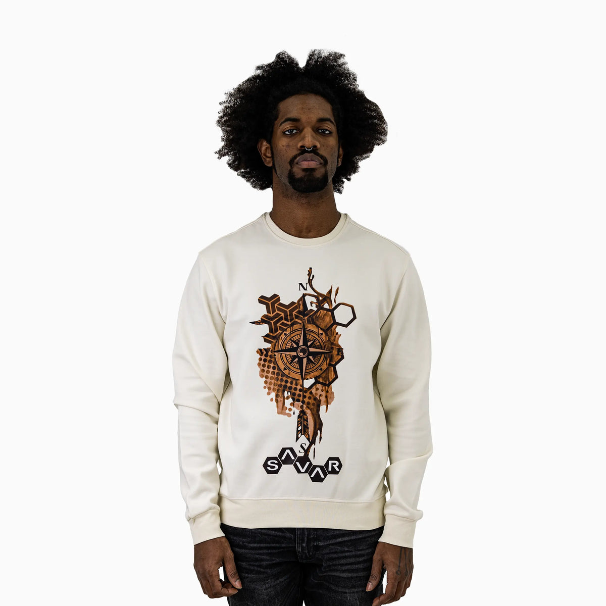 Men's Compass Crew Neck Sweatshirt