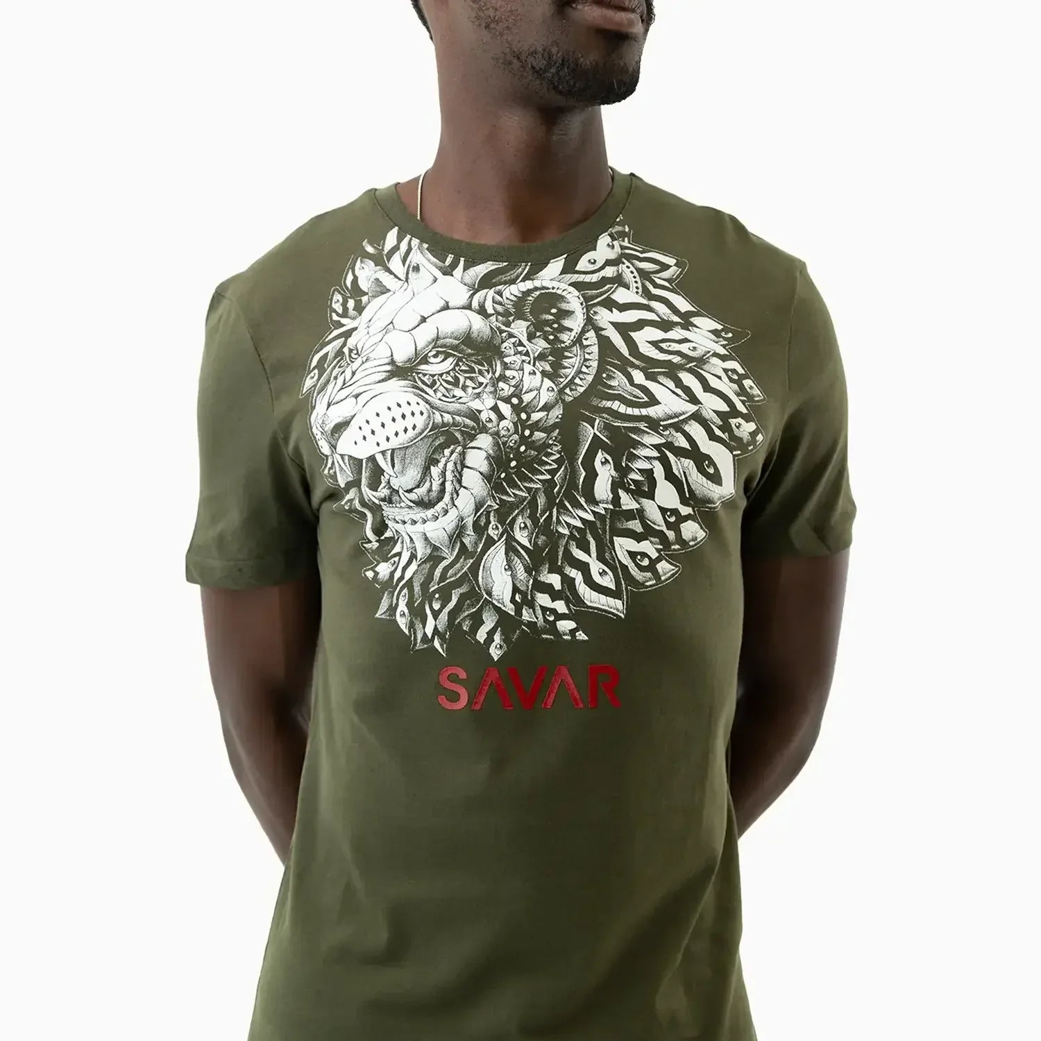 savar-mens-lion-graphics-crew-neck-t-shirt-stg1370-milgreen