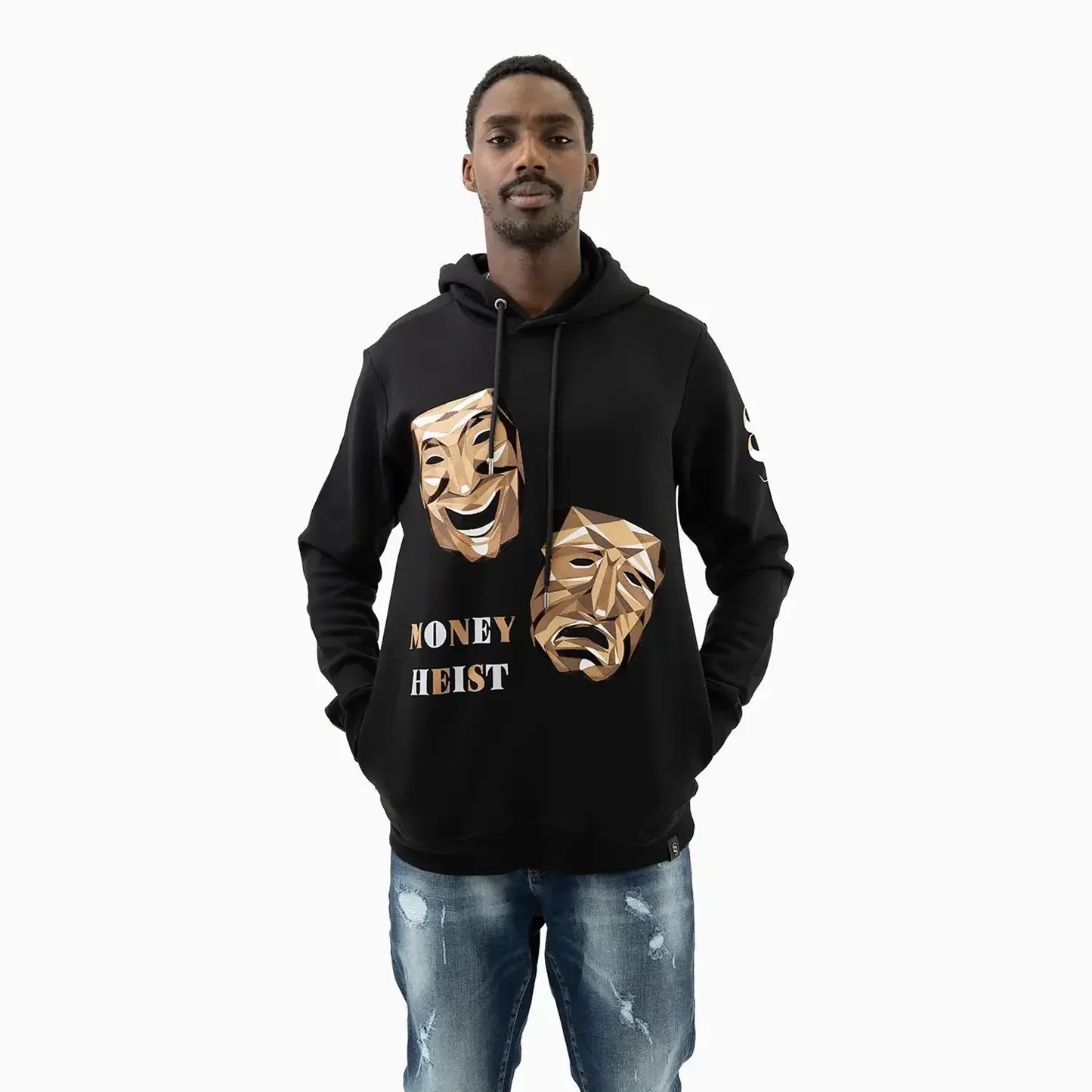 Men's Money Heist Graphic Pull Over Hoodie