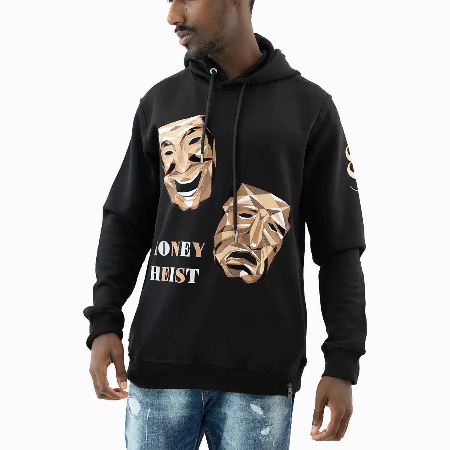 Men's Money Heist Graphic Pull Over Hoodie