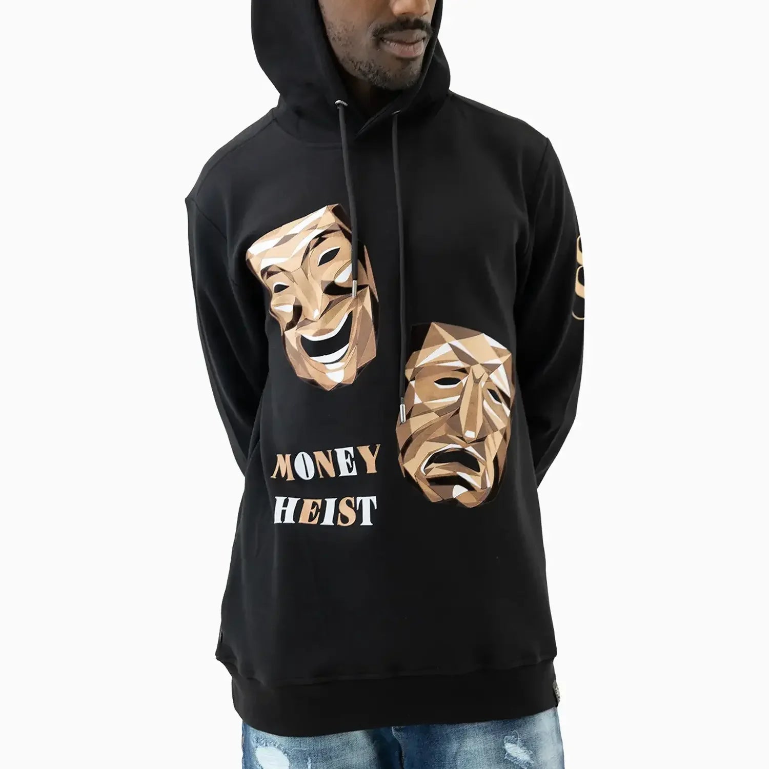 Men's Money Heist Graphic Pull Over Hoodie