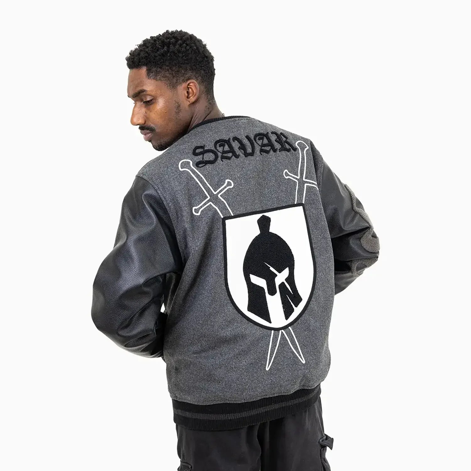 Men's Shield Wool Varsity Jacket